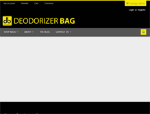 Tablet Screenshot of deodorizerbag.com